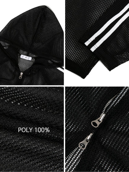 Net Hoodie Jacket