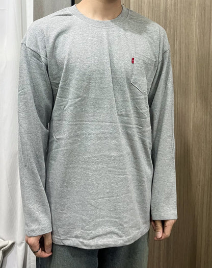 Basic Pocket T (long sleeve) #PB067 超高質全棉 店主自留3色