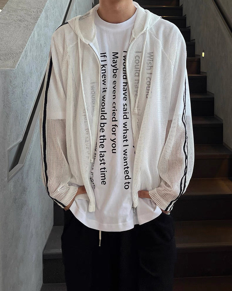 Net Hoodie Jacket