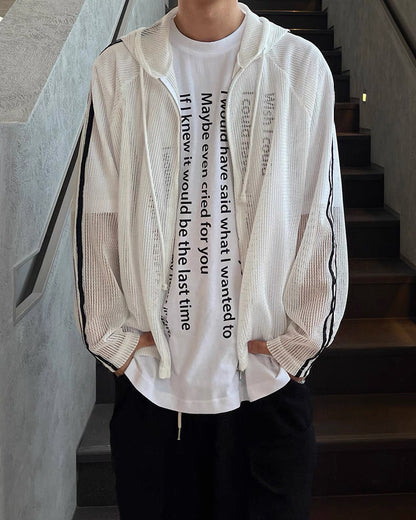 Net Hoodie Jacket