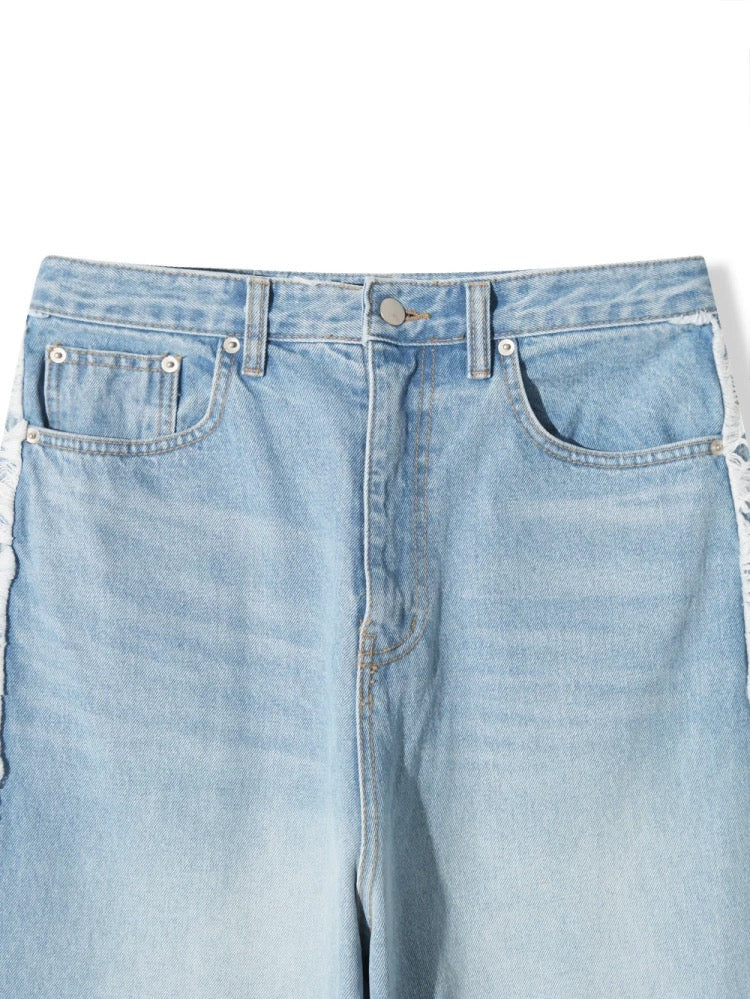 100% Cotton Line Wide Pants