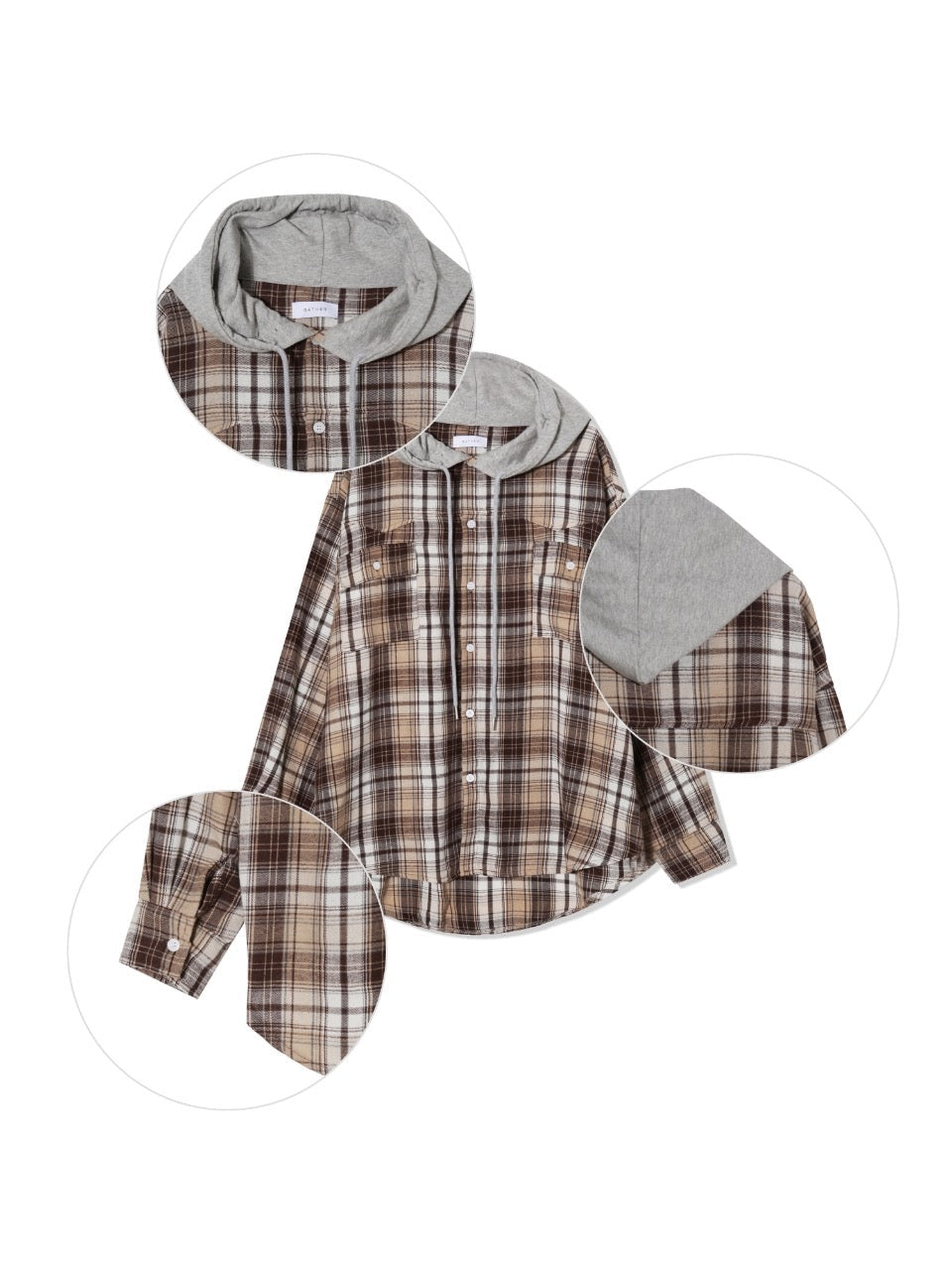 Street Checked Hoodie