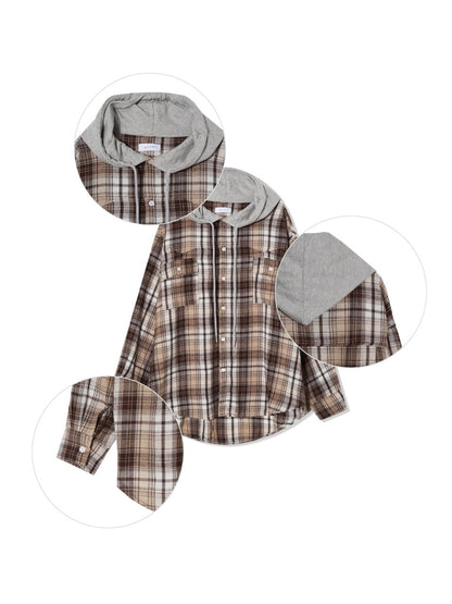 Street Checked Hoodie