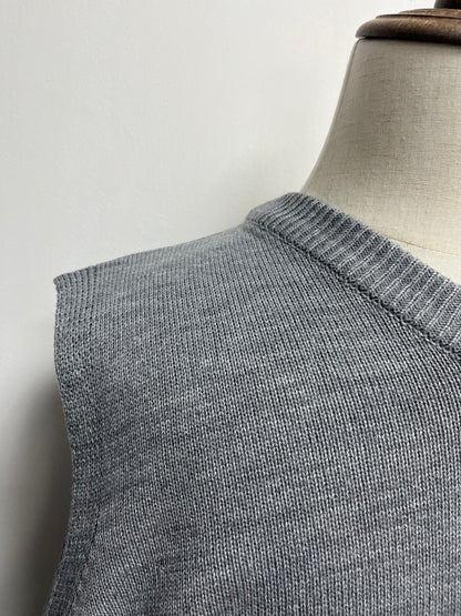 Grey Knit Vest #PB081