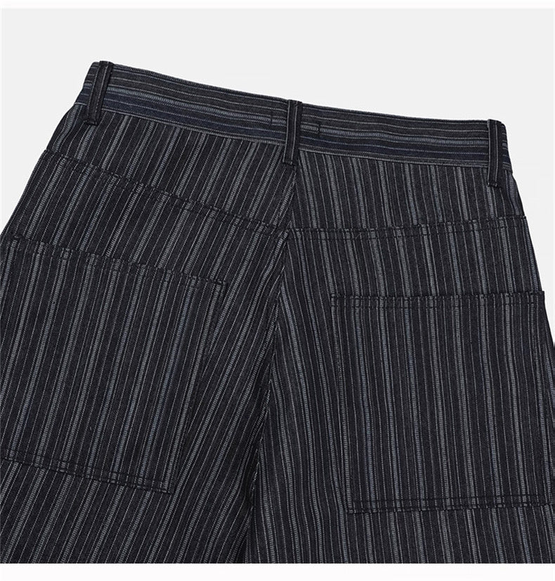 Striped Denim Jeans
