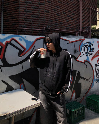Net Hoodie Jacket