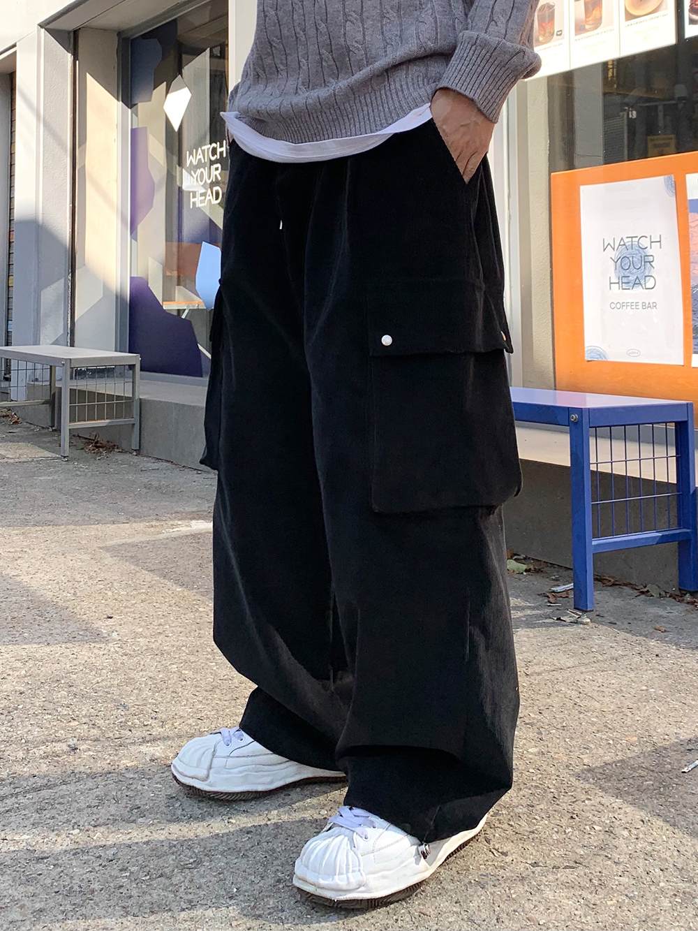Velvet Cotton Cargo Pants