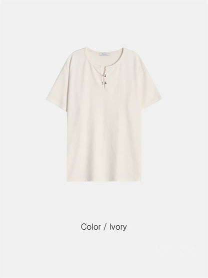 Hook Henley Short-Sleeve