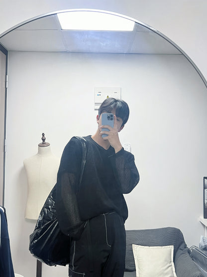 Mesh Knit Sweater