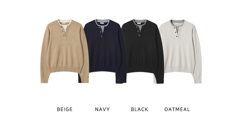 Henley double layered Top