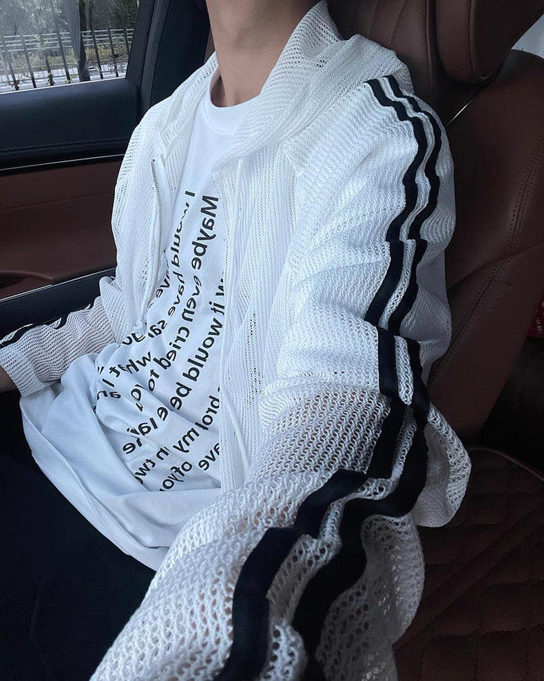 Net Hoodie Jacket