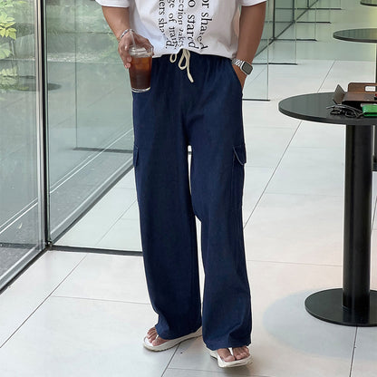 Summer Denim Cargo Pants