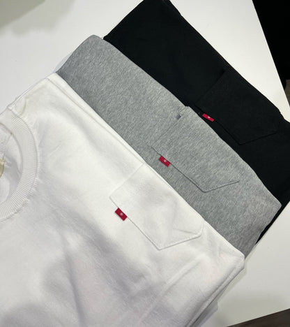 Basic Pocket T (long sleeve) #PB067 超高質全棉 店主自留3色