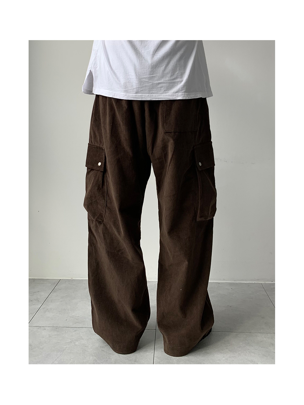 Velvet Cotton Cargo Pants