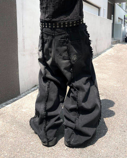 100% Cotton Line Wide Pants
