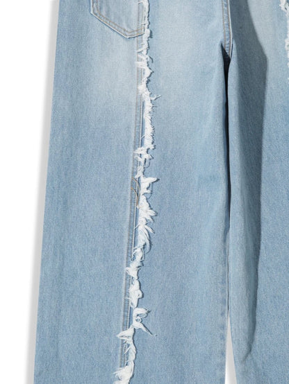 100% Cotton Line Wide Pants