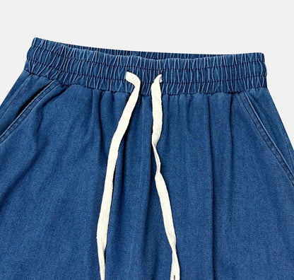 Summer Denim Cargo Pants
