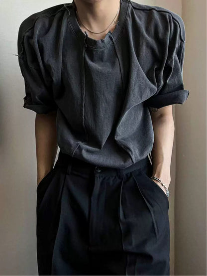 Reverse Stitch Grunge Tee  (預訂款 同款買2件起78折)
