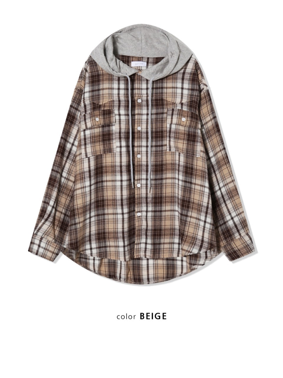 Street Checked Hoodie