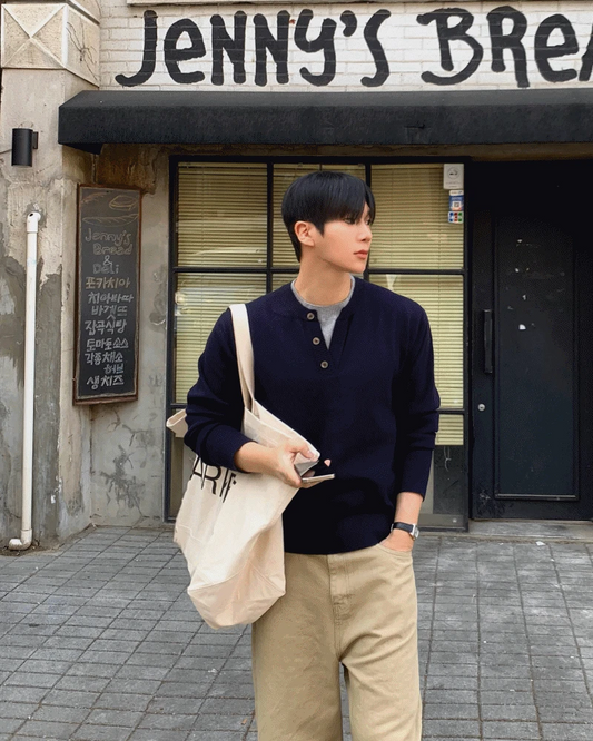 Henley double layered Top