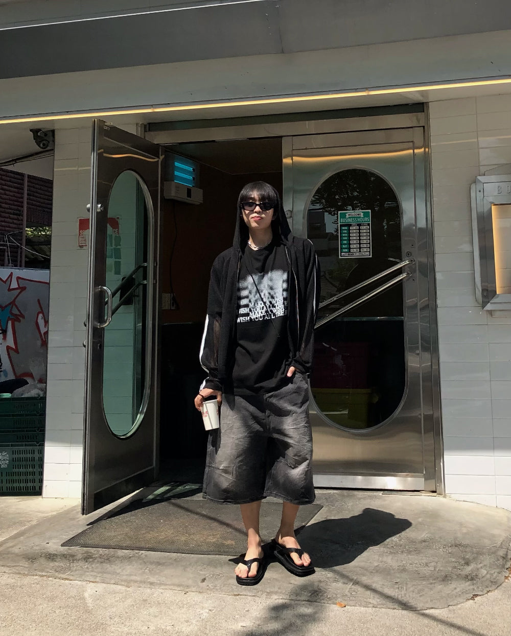 Net Hoodie Jacket