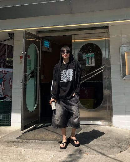 Net Hoodie Jacket