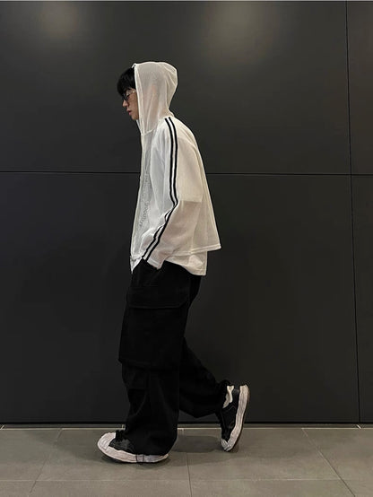 Net Hoodie Jacket