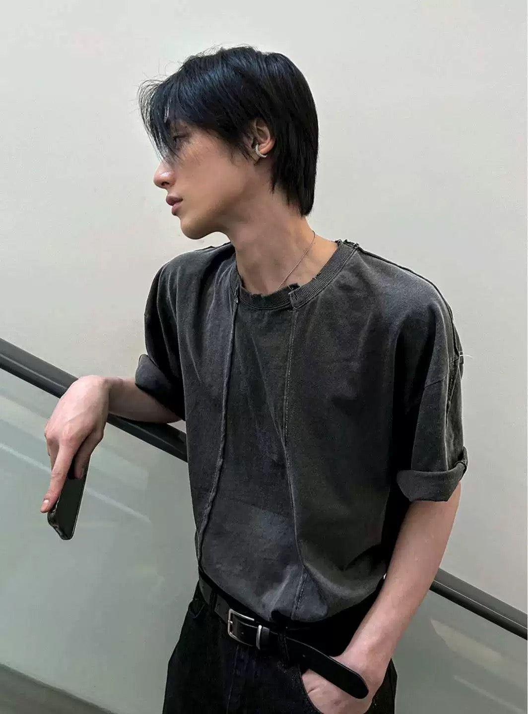 Reverse Stitch Grunge Tee  (預訂款 同款買2件起78折)