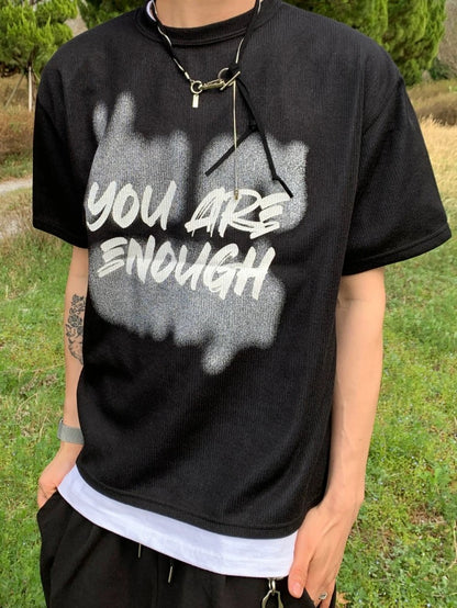 You are enough Knit Short Sleeve