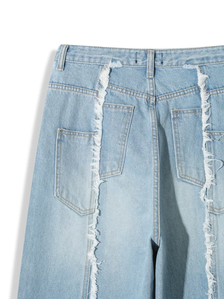 100% Cotton Line Wide Pants