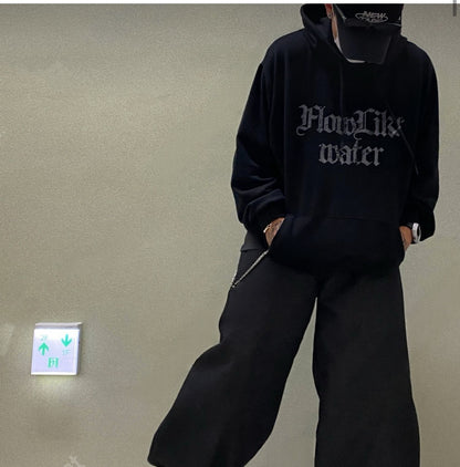 Vintage Water Printed Hoodie