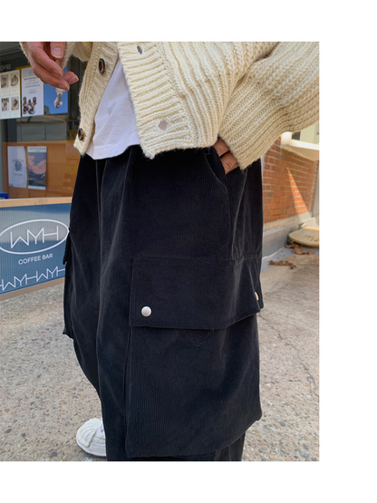 Velvet Cotton Cargo Pants