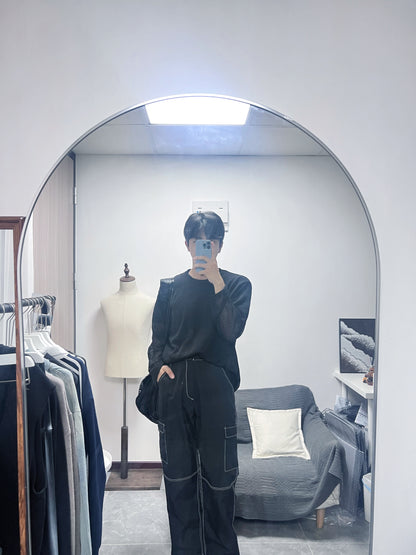 BROKEN LINE cargo pants #PB009