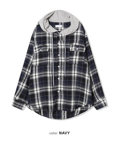 Street Checked Hoodie