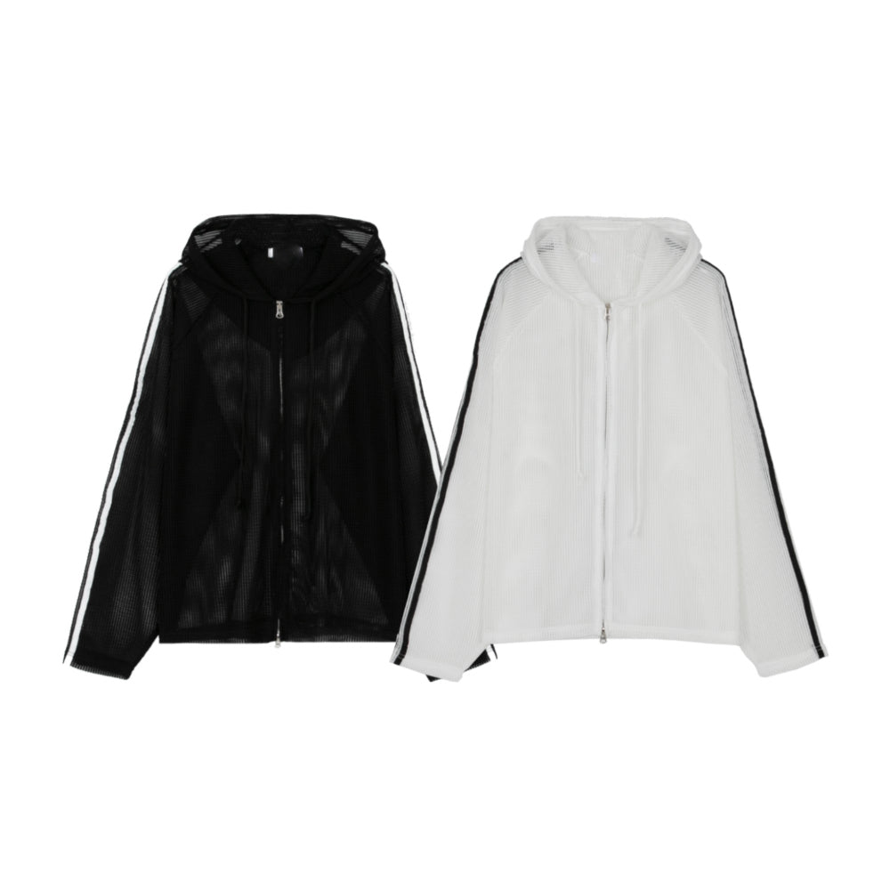 Net Hoodie Jacket