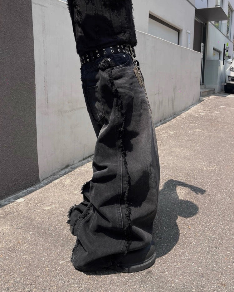 100% Cotton Line Wide Pants