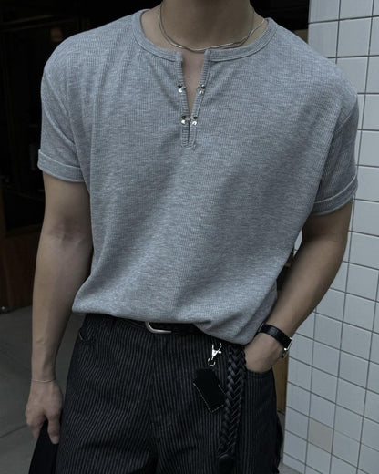 Hook Henley Short-Sleeve