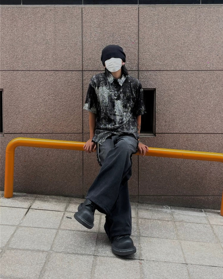 100% Cotton Line Wide Pants